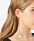 Thalia Sodi Gold-Tone Imitation Pearl Bezel Chain Drop Earrings